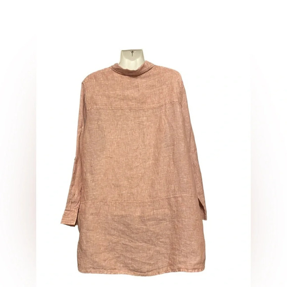 Tahari Linen Button Down Shirt - Picture 5 of 9